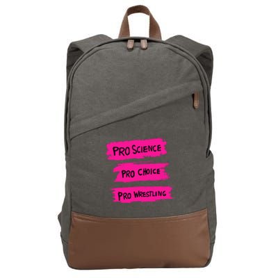 Pro Science Pro Choice Pro Wrestling Cotton Canvas Backpack