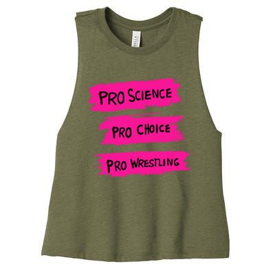 Pro Science Pro Choice Pro Wrestling Women's Racerback Cropped Tank