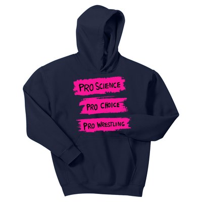 Pro Science Pro Choice Pro Wrestling Kids Hoodie