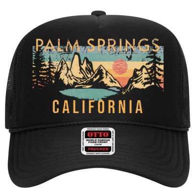 Palm Springs High Crown Mesh Back Trucker Hat