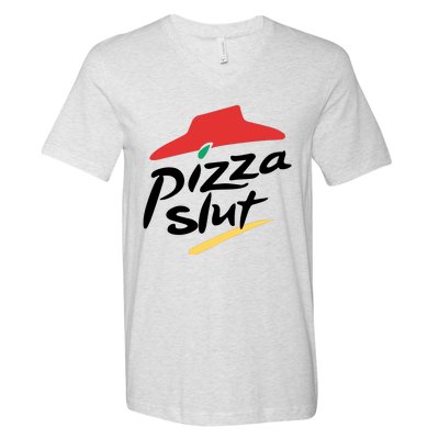 Pizza Slut Parody Funny Pizza Hut V-Neck T-Shirt