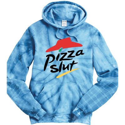 Pizza Slut Parody Funny Pizza Hut Tie Dye Hoodie