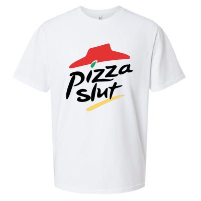 Pizza Slut Parody Funny Pizza Hut Sueded Cloud Jersey T-Shirt