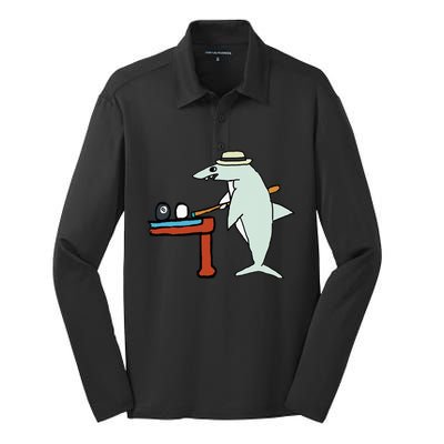 Pool Shark Silk Touch Performance Long Sleeve Polo