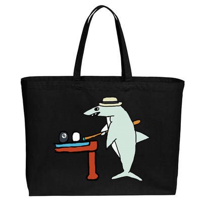 Pool Shark Cotton Canvas Jumbo Tote