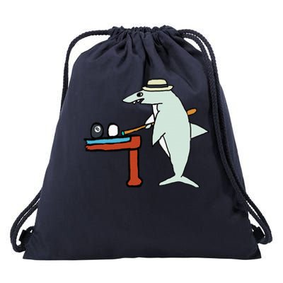 Pool Shark Drawstring Bag