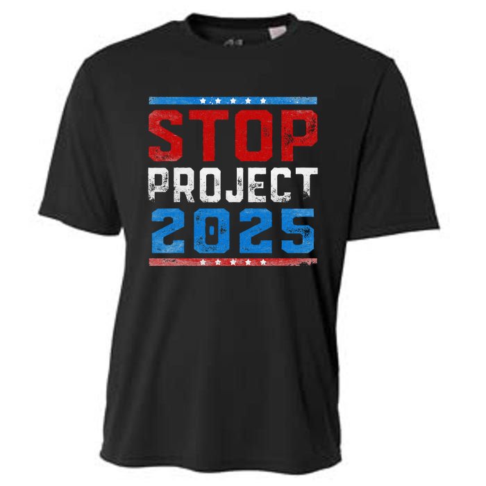 Prodemocracy Stop Project 2025 Presidential Election 2024 Cooling Performance Crew T-Shirt