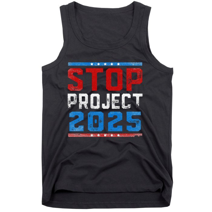 Prodemocracy Stop Project 2025 Presidential Election 2024 Tank Top