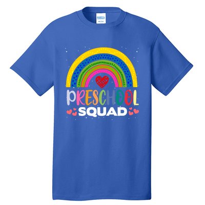 Preschool Squad Pregiftkindergarten Teacher Student Preschooler Great Gift Tall T-Shirt