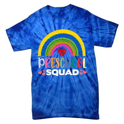 Preschool Squad Pregiftkindergarten Teacher Student Preschooler Great Gift Tie-Dye T-Shirt