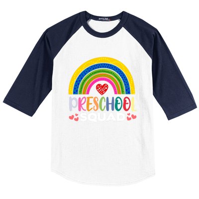 Preschool Squad Pregiftkindergarten Teacher Student Preschooler Great Gift Baseball Sleeve Shirt