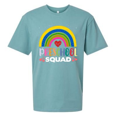 Preschool Squad Pregiftkindergarten Teacher Student Preschooler Great Gift Sueded Cloud Jersey T-Shirt