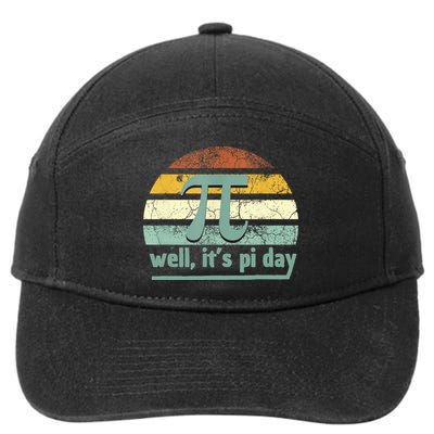 Pi Symbol  Pi Day  Happy Pi Day  Pi Maths 7-Panel Snapback Hat