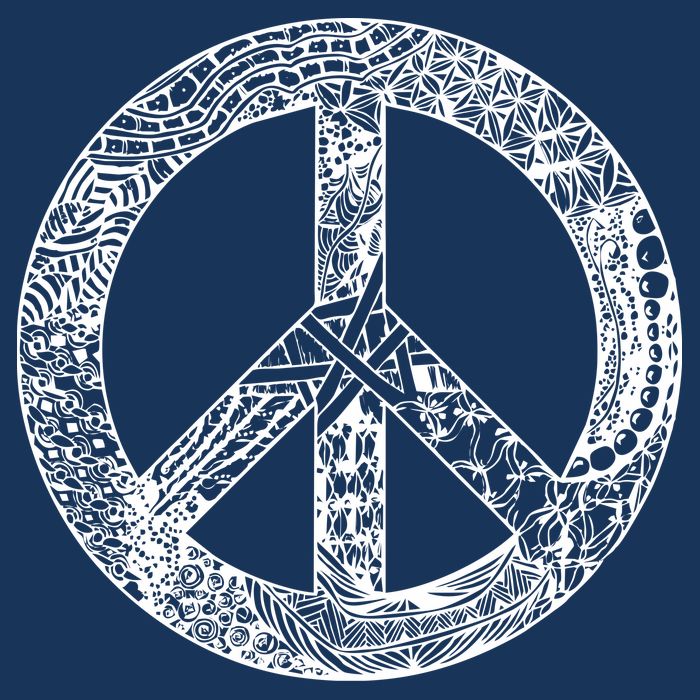 Peace Symbol Sustainable Bucket Hat