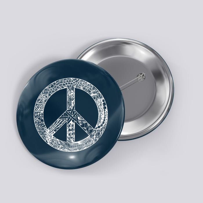 Peace Symbol Button