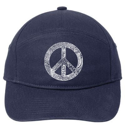 Peace Symbol 7-Panel Snapback Hat