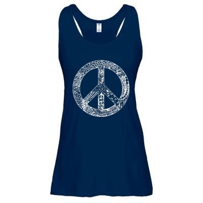 Peace Symbol Ladies Essential Flowy Tank