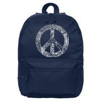 Peace Symbol 16 in Basic Backpack