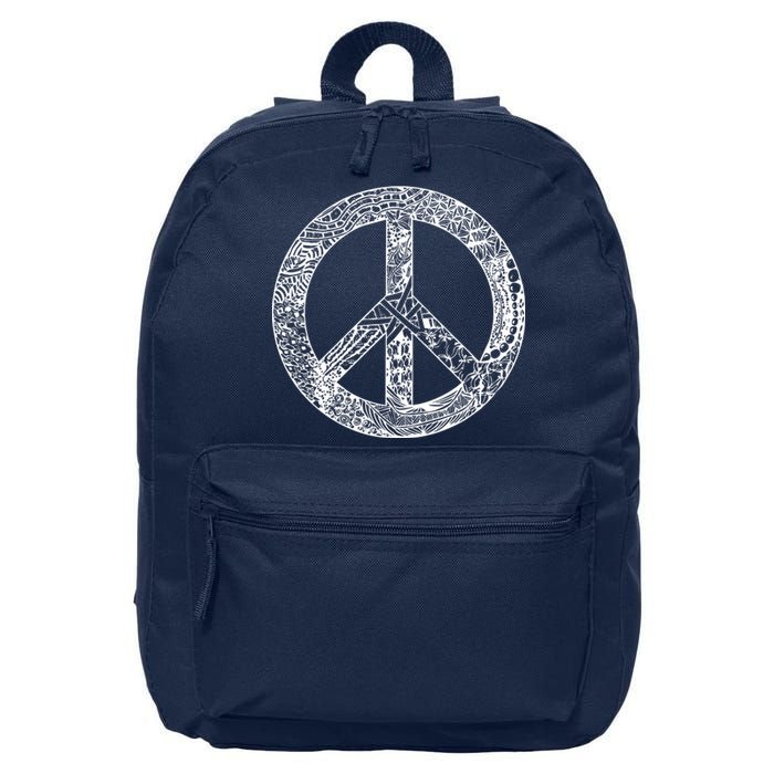 Peace Symbol 16 in Basic Backpack