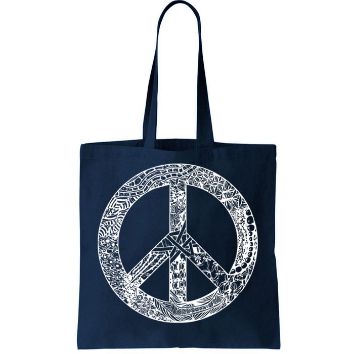 Peace Symbol Tote Bag