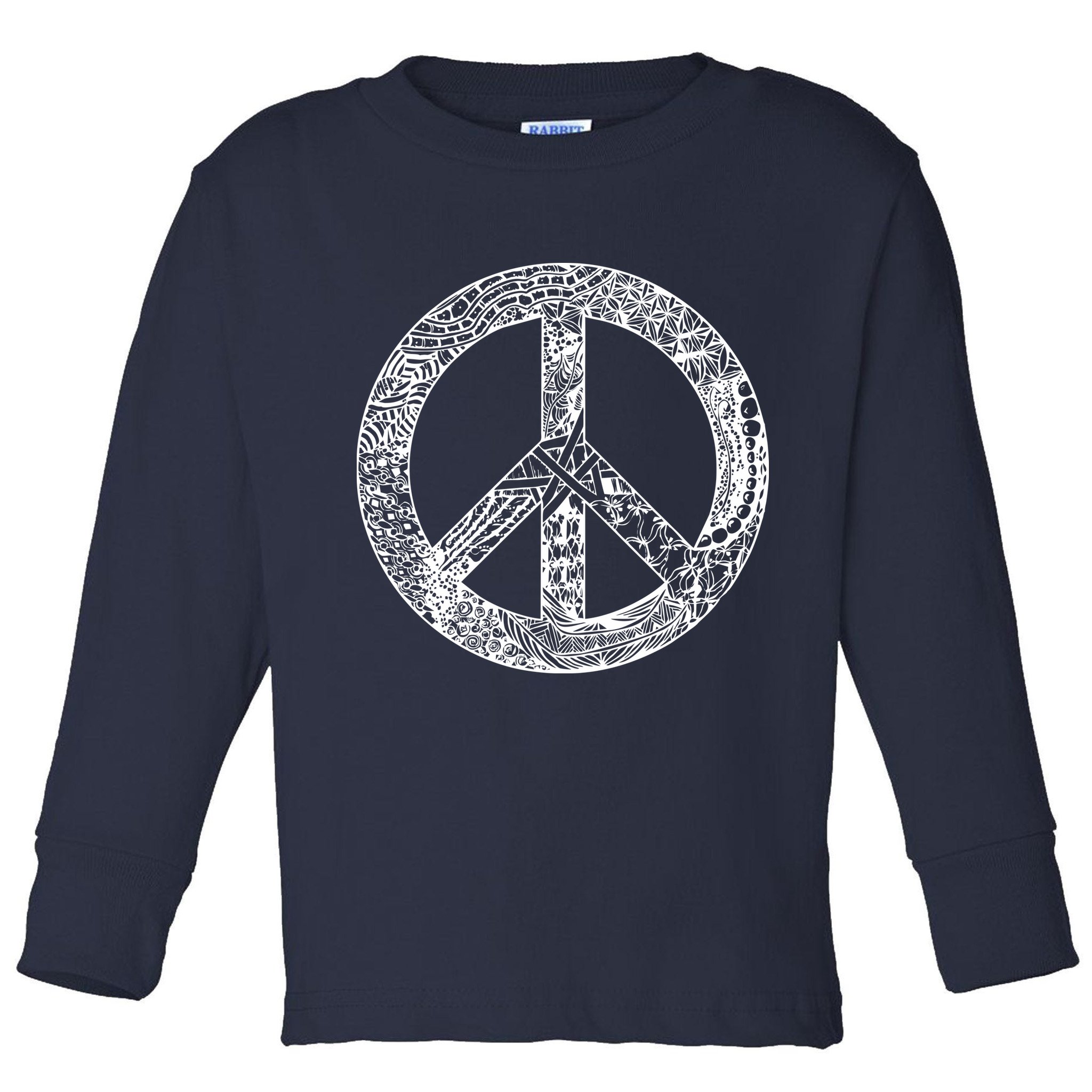 Peace Symbol Toddler Long Sleeve Shirt