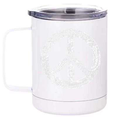 Peace Symbol 12 oz Stainless Steel Tumbler Cup