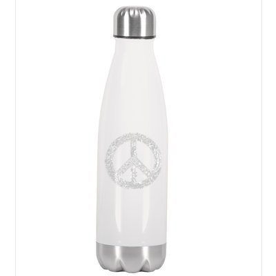 Peace Symbol Stainless Steel Insulated Water Bottle