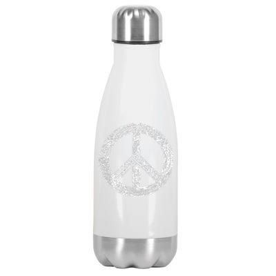 Peace Symbol Stainless Steel Insulated Water Bottle