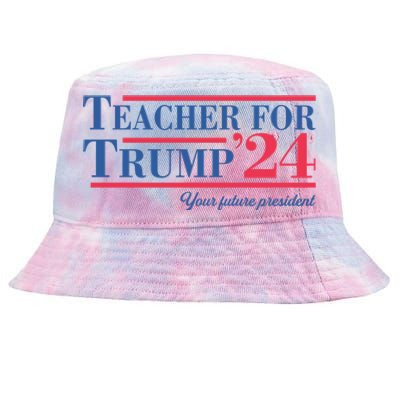 Personalized School Presidential Election For Trump 2024 Cool Gift Tie-Dyed Bucket Hat