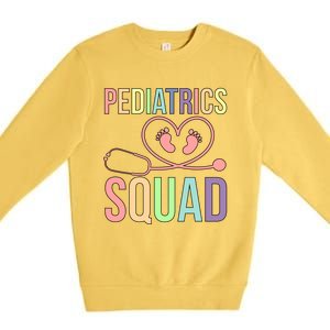 Pediatrics Squad Pediatrician Team Pediatric Doctor Gift Premium Crewneck Sweatshirt