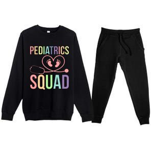 Pediatrics Squad Pediatrician Team Pediatric Doctor Gift Premium Crewneck Sweatsuit Set