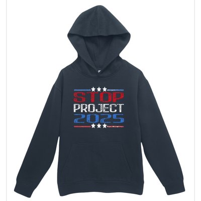 Prodemocracy Stop Project 2025 Presidential Election 2024 Urban Pullover Hoodie