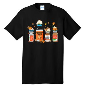 Pumpkin Spice Propofol Ativan Versed Haldol Halloween Nurse Tall T-Shirt