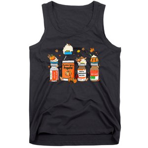 Pumpkin Spice Propofol Ativan Versed Haldol Halloween Nurse Tank Top