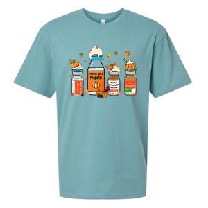 Pumpkin Spice Propofol Ativan Versed Haldol Halloween Nurse Sueded Cloud Jersey T-Shirt