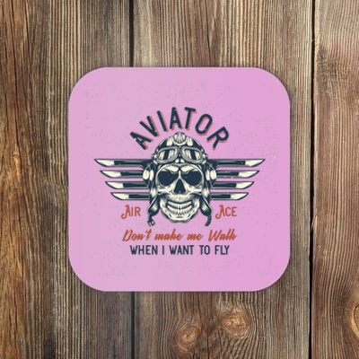 Pilot Skull Coaster