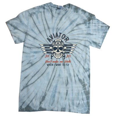 Pilot Skull Tie-Dye T-Shirt