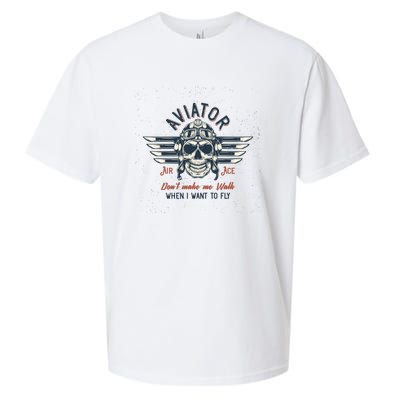 Pilot Skull Sueded Cloud Jersey T-Shirt