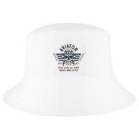 Pilot Skull Cool Comfort Performance Bucket Hat