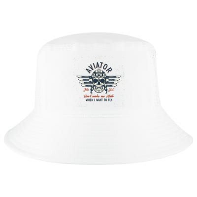 Pilot Skull Cool Comfort Performance Bucket Hat