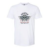 Pilot Skull Softstyle CVC T-Shirt