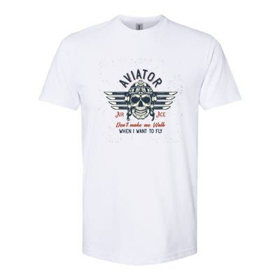 Pilot Skull Softstyle CVC T-Shirt