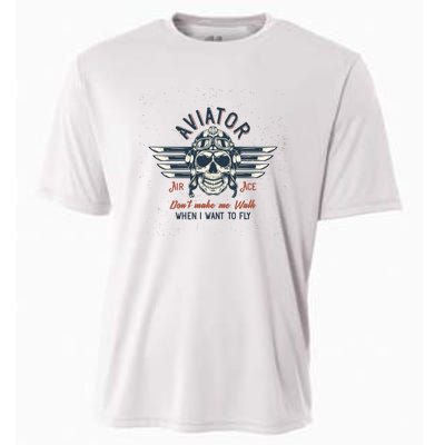 Pilot Skull Cooling Performance Crew T-Shirt