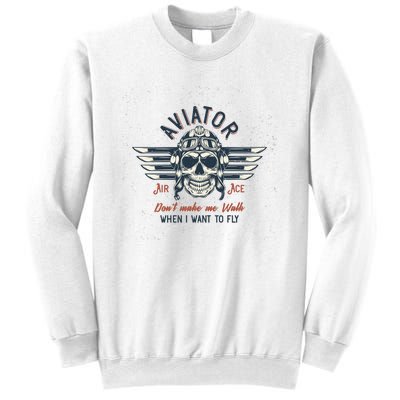 Pilot Skull Sweatshirt