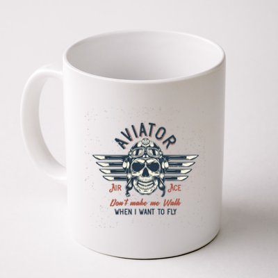 Pilot Skull Coffee Mug