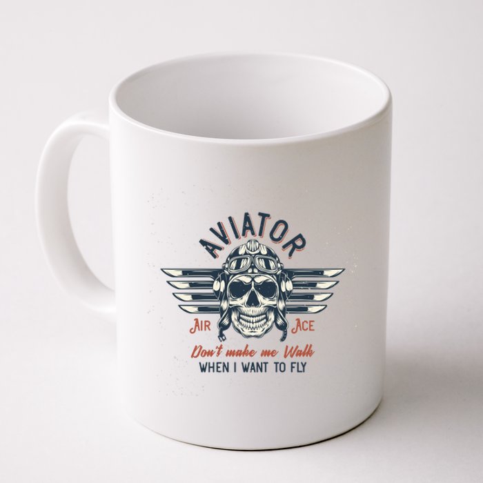 Pilot Skull Coffee Mug