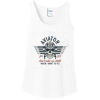 Pilot Skull Ladies Essential Tank