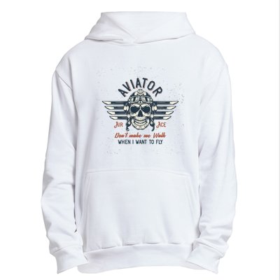 Pilot Skull Urban Pullover Hoodie