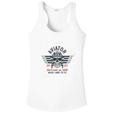 Pilot Skull Ladies PosiCharge Competitor Racerback Tank