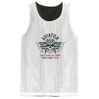 Pilot Skull Mesh Reversible Basketball Jersey Tank